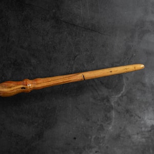 Handmade Worm-Eaten Ash Wood Wand | Handcrafted Magic Wand | Hardwood Wizard Wand | Nature Wand