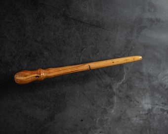 Handmade Worm-Eaten Ash Wood Wand | Handcrafted Magic Wand | Hardwood Wizard Wand | Nature Wand