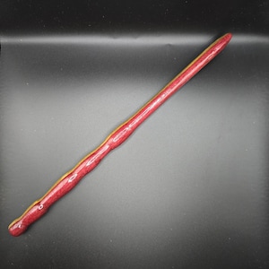 Handmade Purpleheart and Canary Wood Wand | Handcrafted Magic Wand | Hardwood Wizard Wand | Nature Wand
