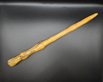 Handmade Spalted Tamarind Wood Wand | Handcrafted Magic Wand | Hardwood Wizard Wand | Nature Wand