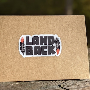 LAND BACK STICKER native indigenous