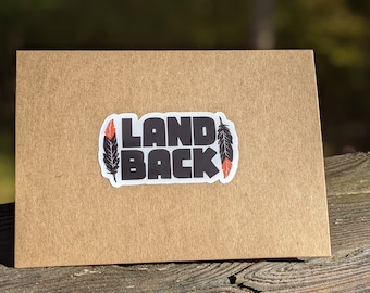 LAND BACK STICKER native indigenous