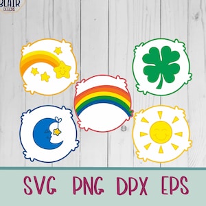 ケアベアSVG、DIYハロウィンコスチュームカットファイル