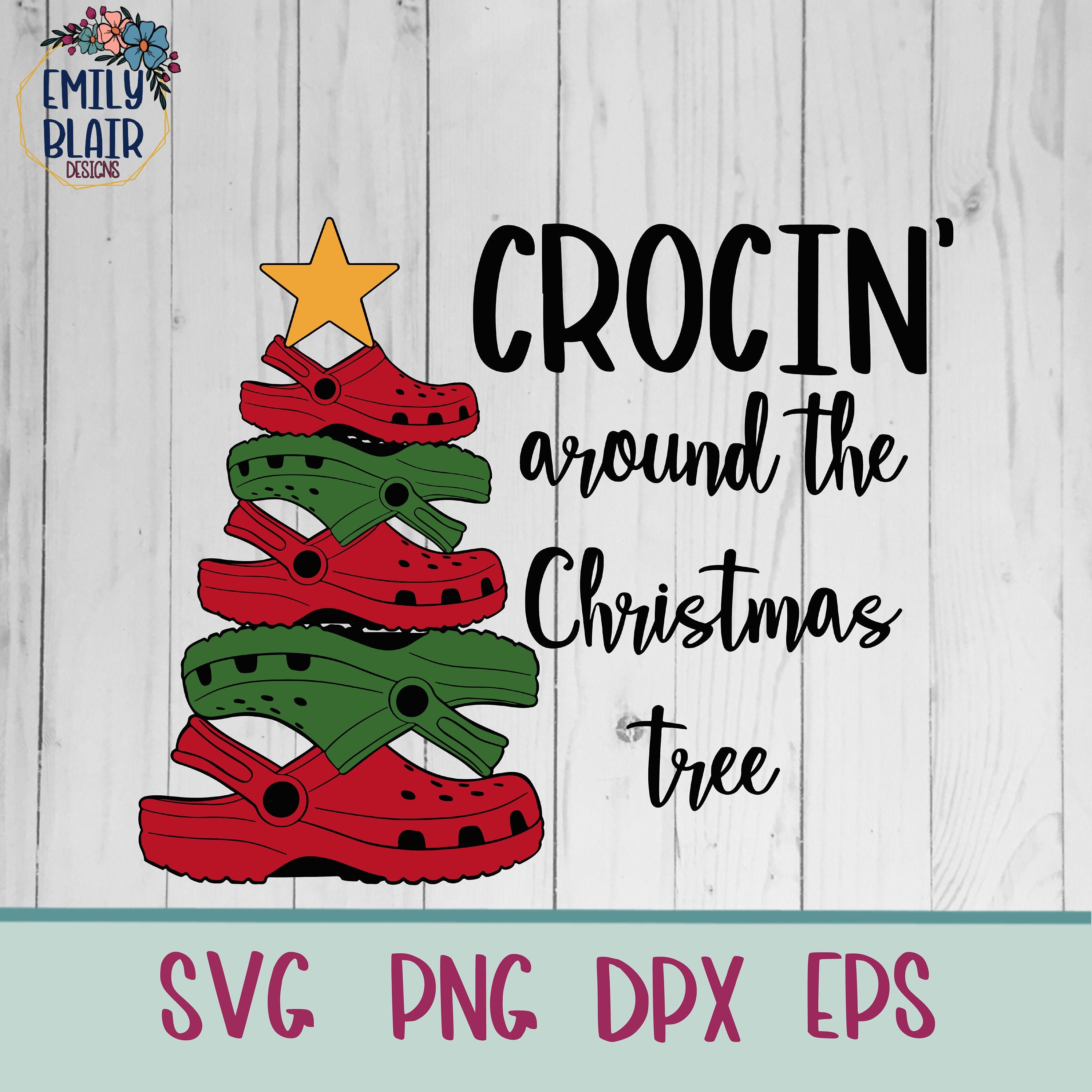 Crocin’ Around the Christmas Tree Svg Funny Holiday Crocs - Etsy Australia