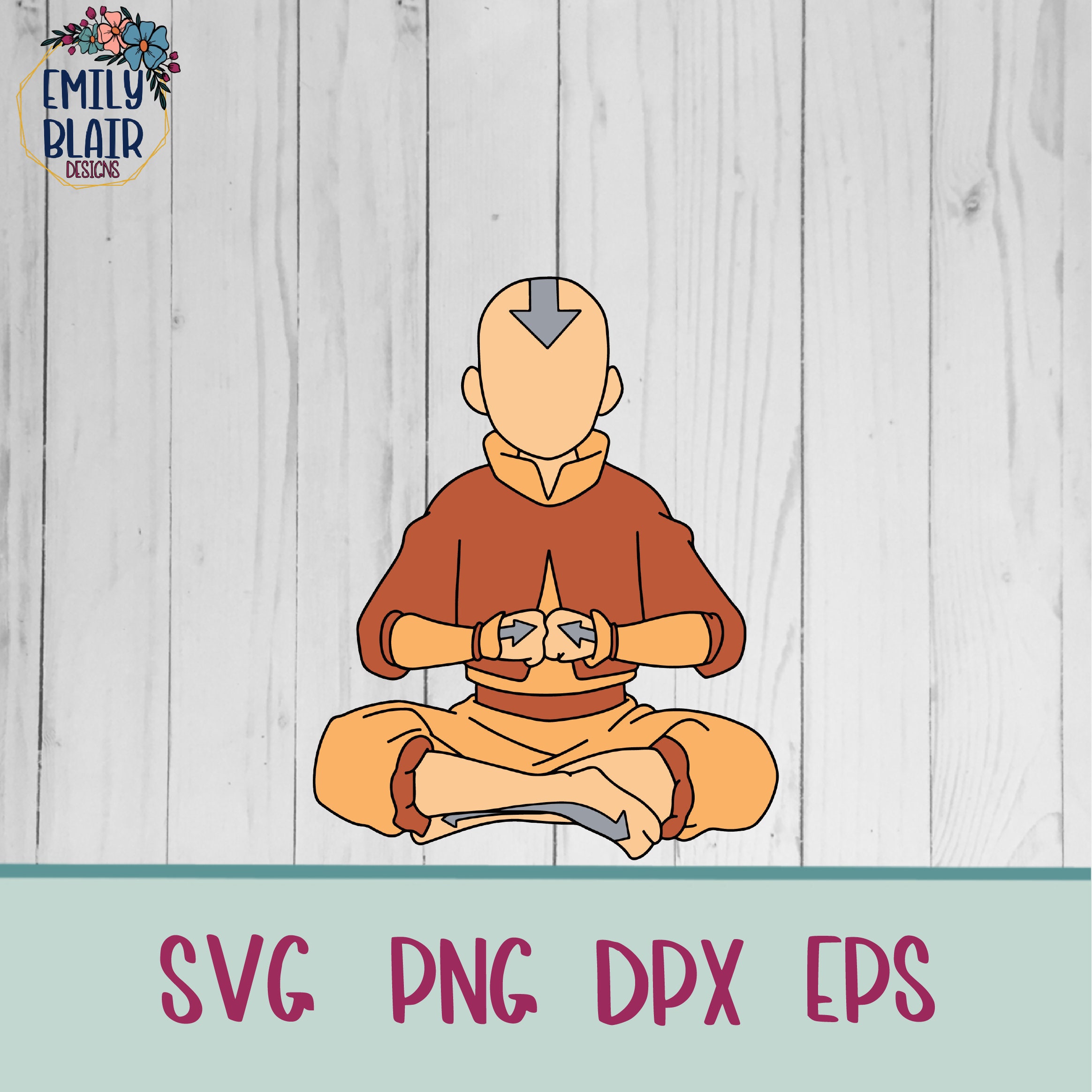 Download Aang Svg Cut Files For Cricut And Silhouette Instant Etsy