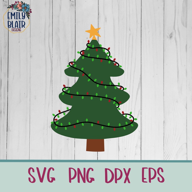 Download Christmas Tree Svg Holiday Cut Files Christmas Sublimation Etsy