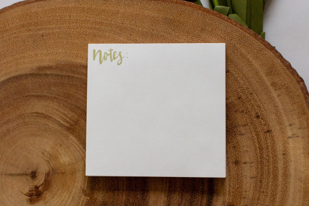 Customizable Light Green Square Notepad - Etsy