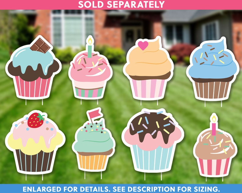 Red Number Birthday Candle Lawn Sign Birthday Candles Lawn Etsy