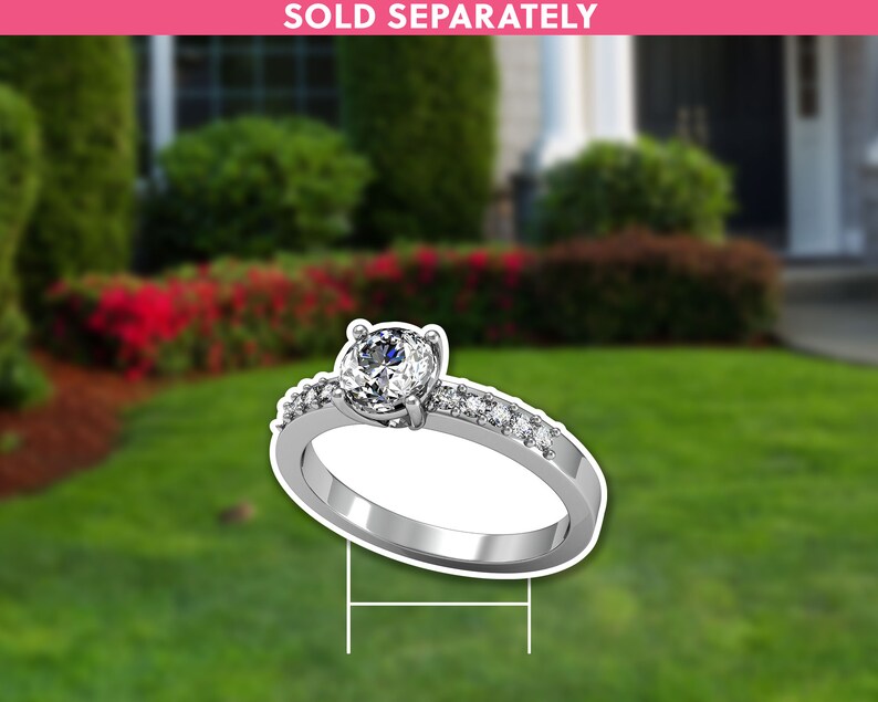 Engagement Ring in Box Lawn Sign Wedding Yard Sign Wedding Etsy