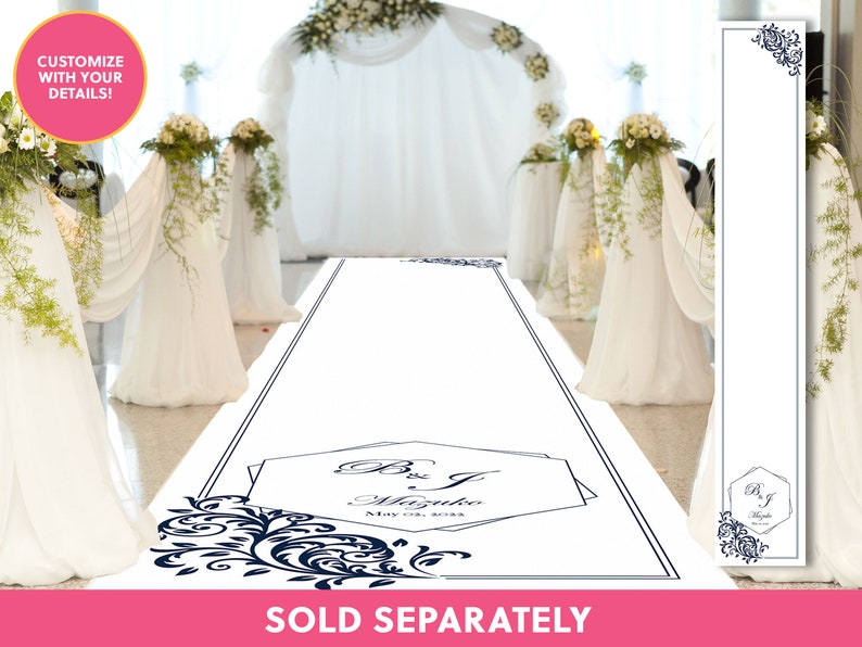 White Aisle Runner Wedding Aisle Runner Wedding Signage Etsy