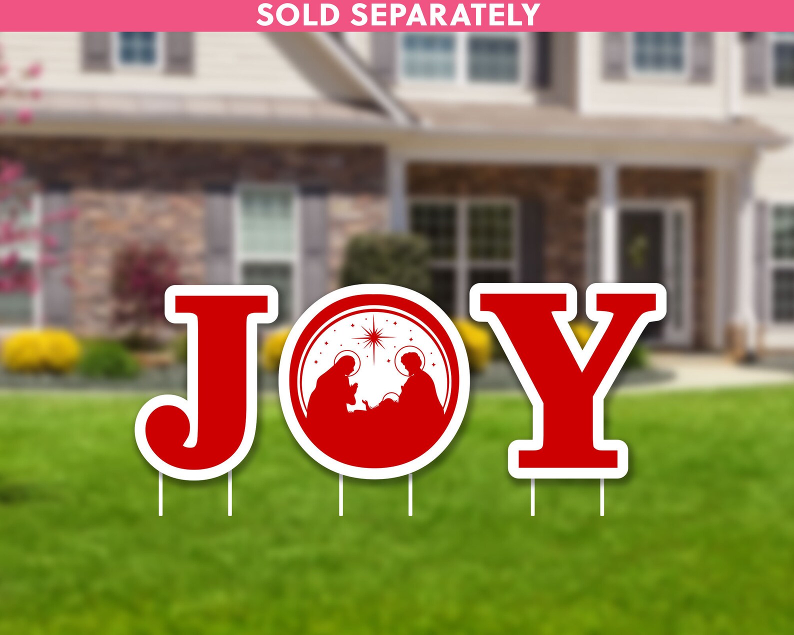 Merry Christmas 18 X 24 Yard Card Christmas Lawn - Etsy