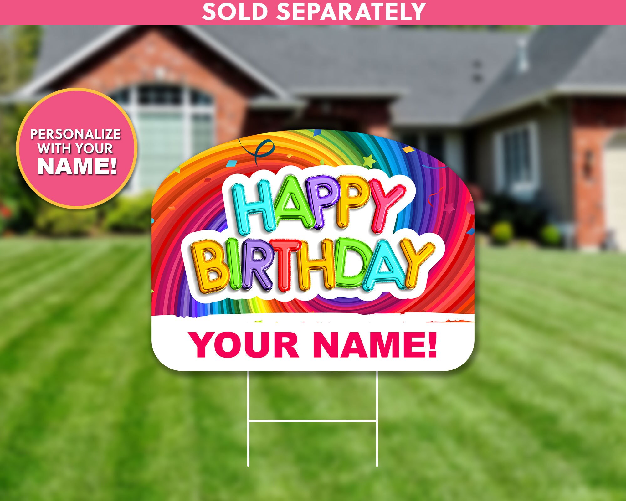 100 Satisfaction Guaranteed Custom Names Gay Lesbian Flag Corrugated 