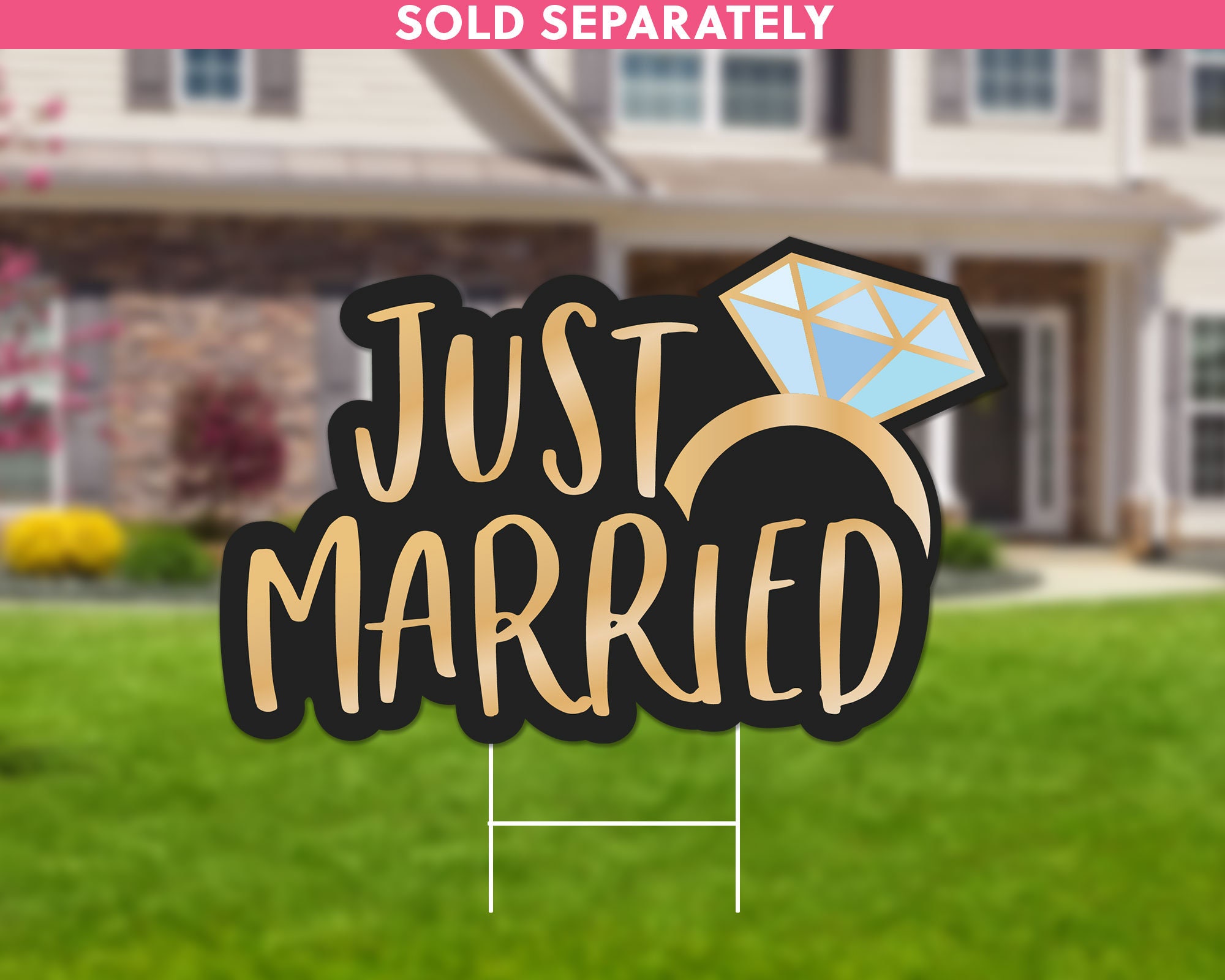 Engagement Ring in Box Lawn Sign Wedding Yard Sign Wedding Etsy