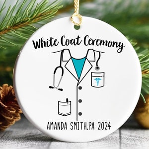 Witte vacht keramische ornament, witte vacht ceremonie Party decor, witte vacht ceremonie geschenken, witte vacht ceremonie decoraties, witte jas partij