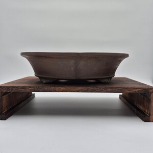 Bonsai-kruka oval 40 x 32 x 10,5 cm brun