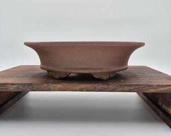 Bonsai Schale Oval 31 x 25 x 9 cm Braun