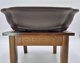 Bonsai Pot Oval 40 x 32 x 11 cm Brown
