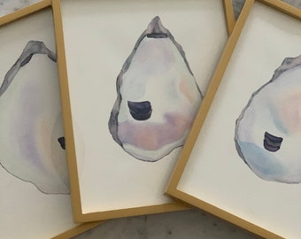 Watercolor Oyster Shell Painting Set