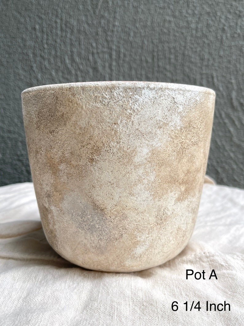 Aged Terracotta Planter Pots Hand Painted Terracotta Pots Etsy