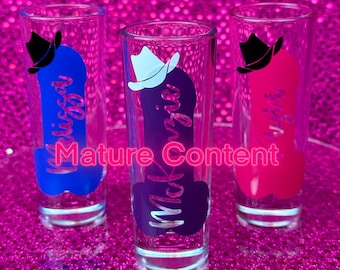 Rodeo Hat Bachelorette Party Favor Shot Glass - Perfect for Last Rodeo or Last Ride Bachelorette Theme