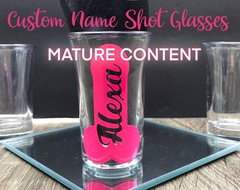 Bachelorette Party Favor - Custom Shot Glass! Perfect for Bachelorette Party! Great for Bachelor Party!