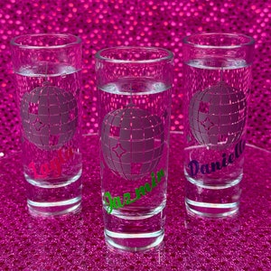 Disco Ball Bachelorette Party Favor Shot Glass - Perfect for Last Disco Bachelorette Theme