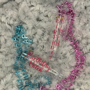 Birthday Shot Glasses! Necklace Shot Glasses, Great for Parties!