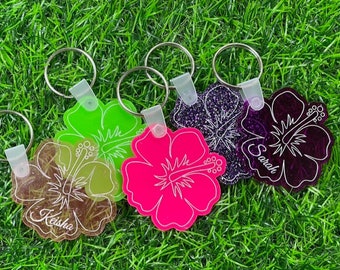 Hibiscus Bachelorette Keychain! Tropical Bachelorette Party Favor - Trop it like it's hot - Perfect for Bachelor Party Favor- Gag Gift