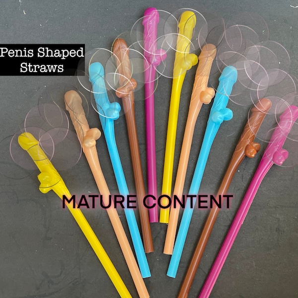 Penis Straws! Great for Bachelorette Party Decor! Bachelorette Party Favor - Bachelor Party Favor - Crazy Straws