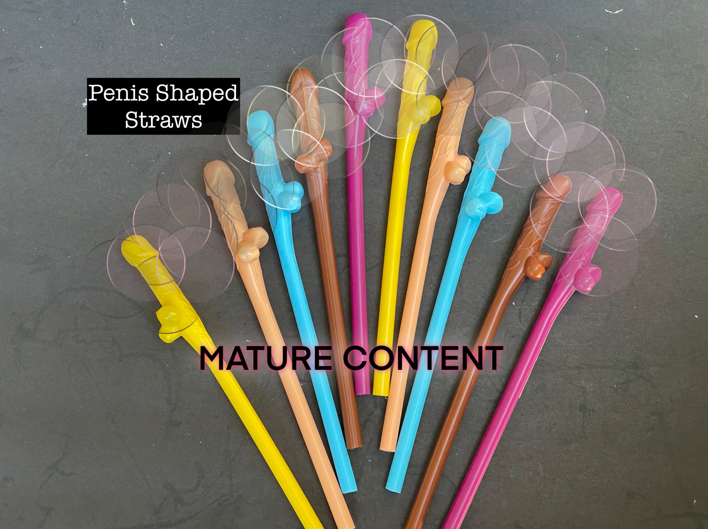 Penis Crazy Straw - Etsy Canada
