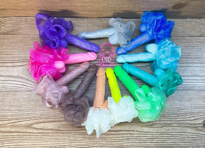 4.5 inch Penis Soap with Loofah! Perfect for Bachelorette Party - Gag Gift - Dick Gift - Dick Soap 