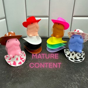 5 Pack Bachelorette Squishy with Rodeo Hat for Bachelorette Party Favor Great for Country Themed Party - Let&#39;s Go Girls