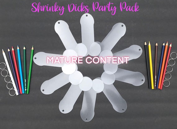 Shrinky Dinks Shrinky Dicks Party Pack Bachelorette Activities