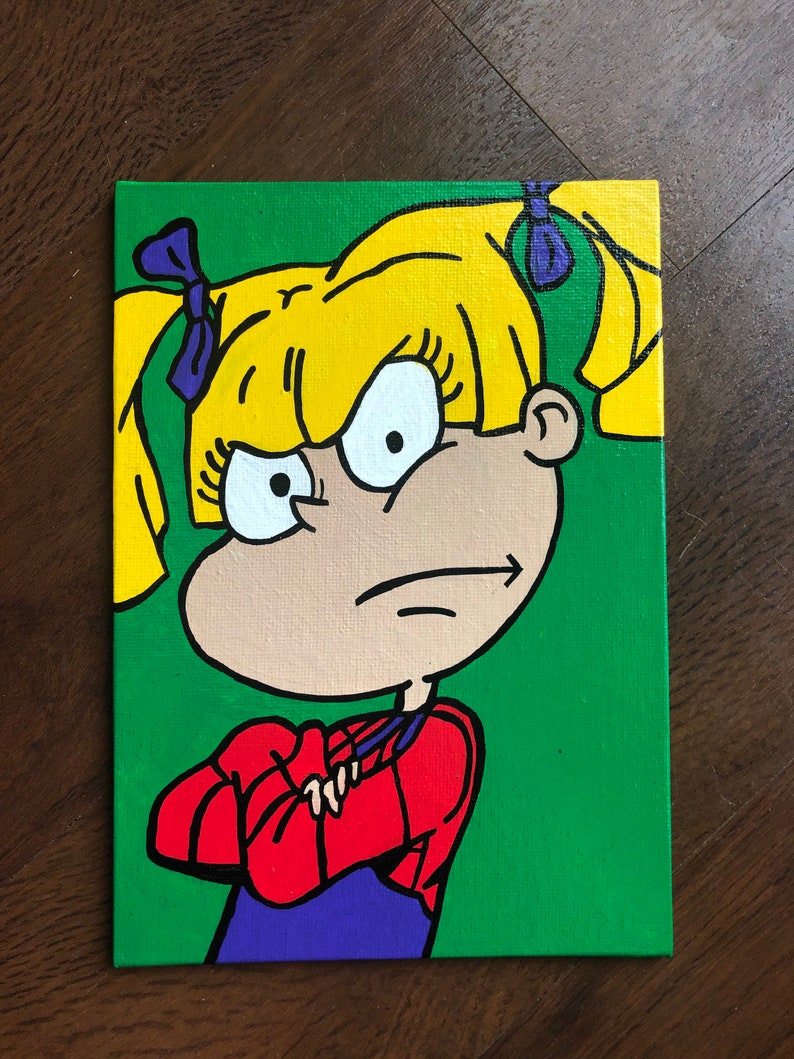 Angelica Rugrats 5x7 Acrylic Painting | Etsy