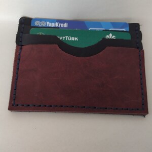 Titolare di carta di credito in pelle maschile personalizzato, pelle personalizzata, regalo di anniversario, pelle personalizzata, portafoglio per gli uomini