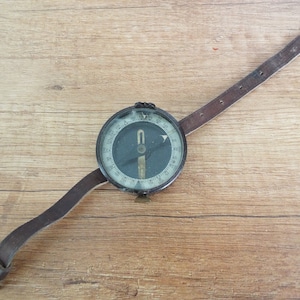 Military Compass. Vintage Wrist Compass of Adrianov. Made in USSR.