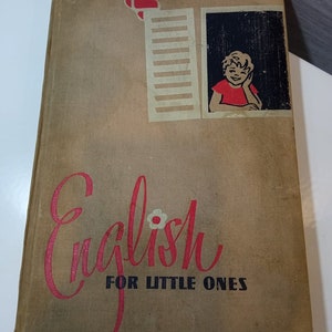 Vintage UDSSR Lehrbuch &quot;Englisch für die Kleinen&quot; - Zweite Auflage 1963 - Hardcover