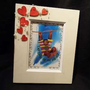 Handmade Love Hearts Photo Frame, Valentine's day gift, Unique photo frame, Gift idea, Sweet Heart Frame Birthday, Anniversary 13x18 photo
