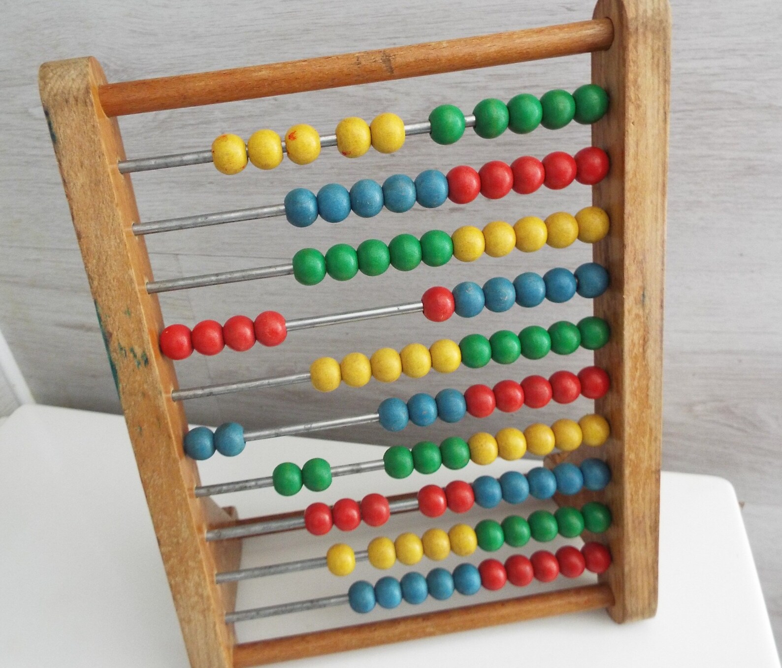 Vintage Wooden Abacus Educational Large Counting Frame 100 Etsy