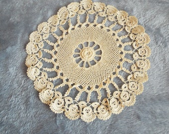 Retro Table Cover Crochet , Tablecloth Handmade Crochet , Vintage Tablecloths, Table Cover Lace Crochet