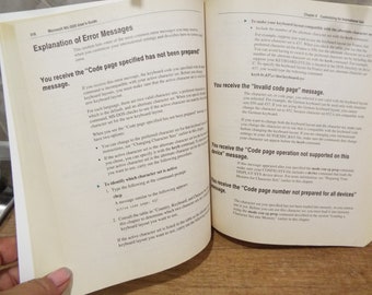 Microsoft MS-DOS User's Guide, Vintage Book - Etsy