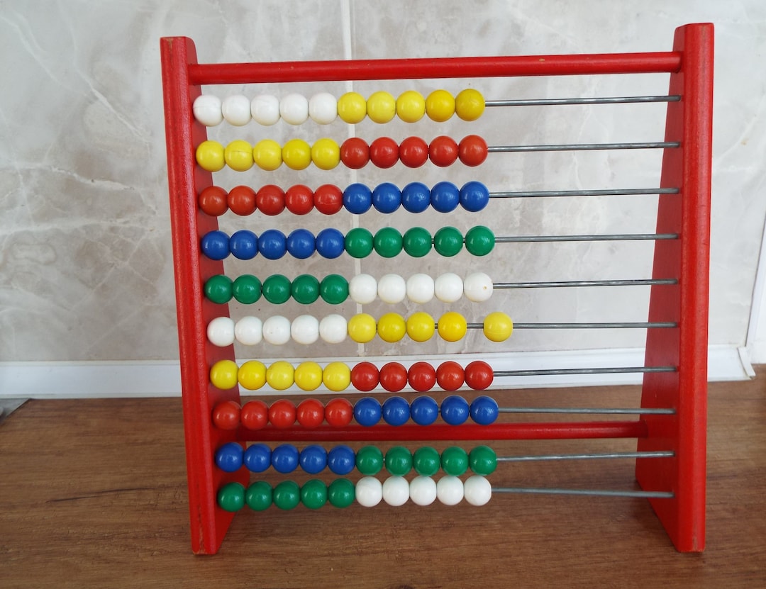 Vintage Wooden Abacus: 1970s Educational Counting Frame - Etsy