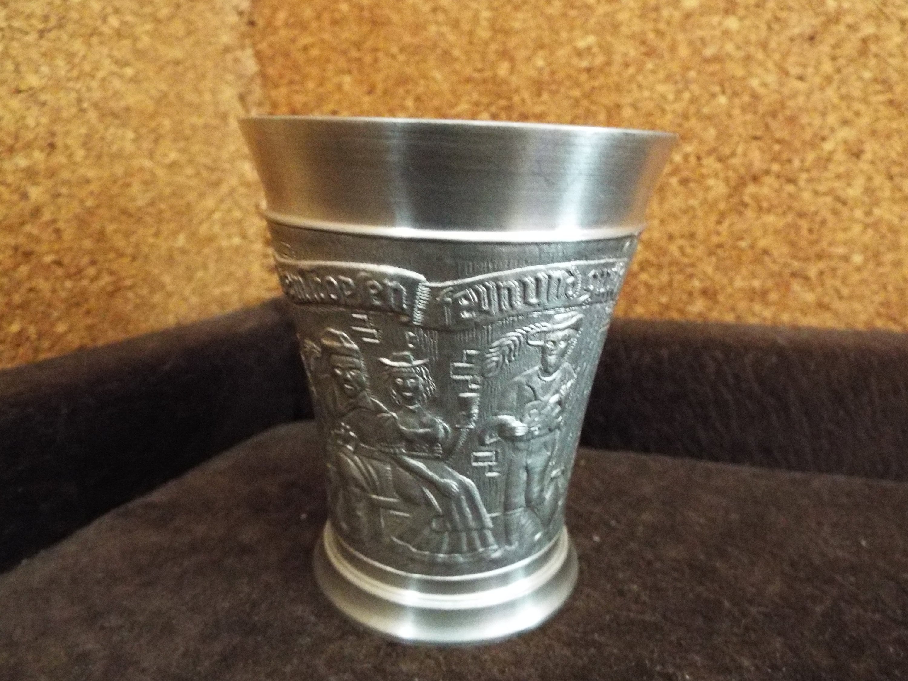 Set of 2 Vintage Rein Zinn BMF Pewter Cup, Small Pewter