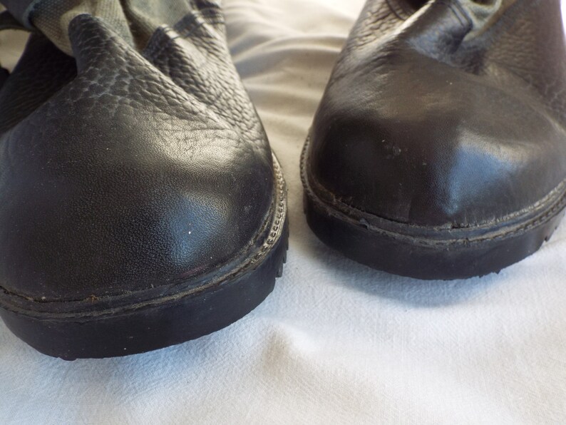 mens leather and canvas boots