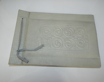 Vintage Leather Photo Album - Photo album for memories -  Photo album - Embossed Photo Album - Leather Scrapbook