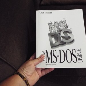 Microsoft MS-DOS Benutzerhandbuch, Vintage Buch