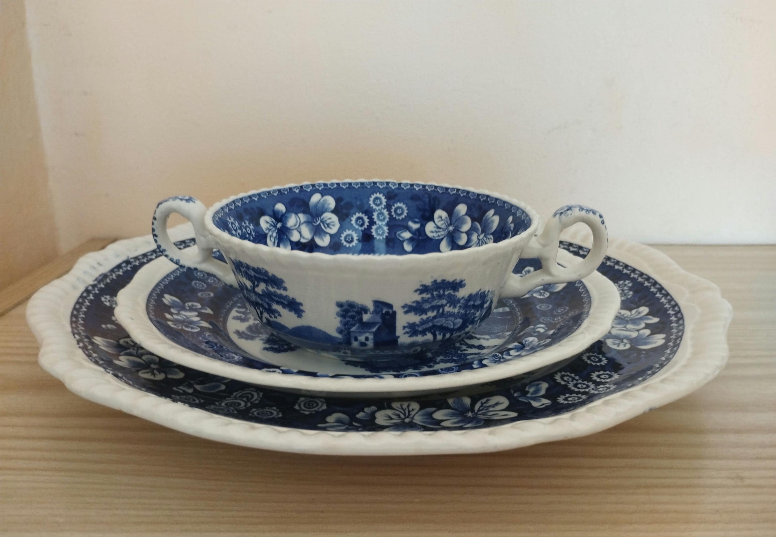 Spode blue tower - Etsy 日本