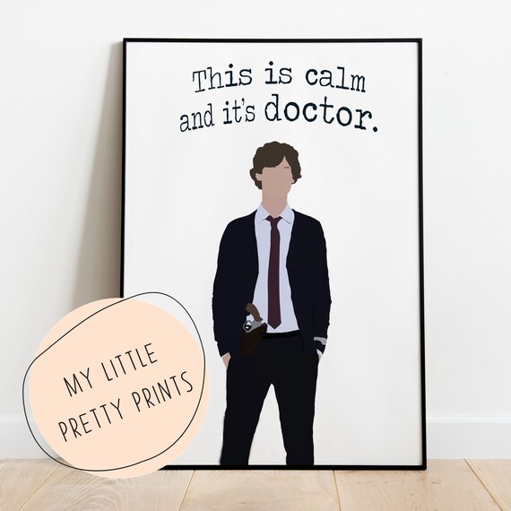 This is calm and it's doctor Spencer Reid Criminal Etsy