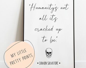 Vampire Diaries Quotes Etsy Vampire Diaries Quotes Etsy