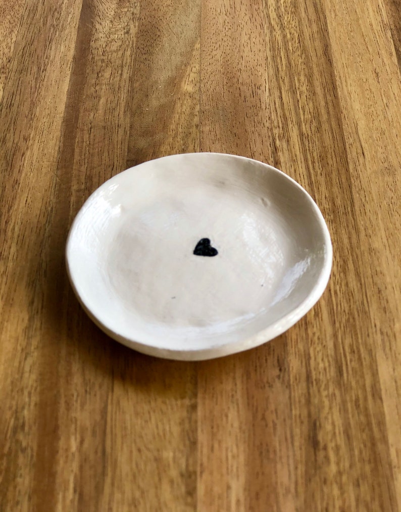 Clay Ring Dish Anniversary Gift Gifts Ring Dish Trinket Dish Handmade Gifts for Her Wedding Gift
